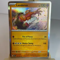 Landorus 110/191 Surging Sparks Holo Rare Pokemon Light Play+ - Image 1