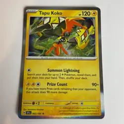 Tapu Koko 65/191 Surging Sparks Holo Rare Pokemon Light Play+ - Image 3