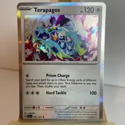Terapagos 161/191 Surging Sparks Holo Rare Pokemon Light Play+ - Image 1