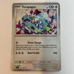 Terapagos 161/191 Surging Sparks Holo Rare Pokemon Light Play+ - Image 3