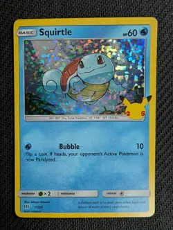 Squirtle 017/025 Promo McDonald's 25th Anniversary Promos Pokemon Holo Near Mint - Image 1