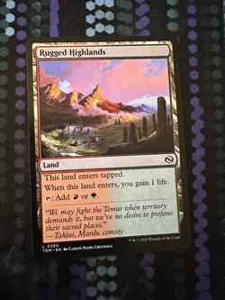 MTG: Rugged Highlands - Tarkir: Dragonstorm Regular - Image 1