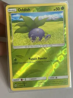 Oddish Reverse Holo 4/147 SM - Burning Shadows Pokemon - Image 1