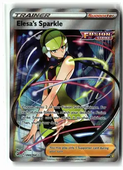 Elesa's Sparkle ⭐ 260/264 Holo Ultra Rare Fusion Strike 2021 Pokemon NM - Image 1
