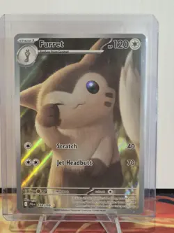 Pokemon TCG Furret 168/159SV09: Journey Together Holo Illustration Rare A1 - Image 1