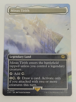 Minas Tirith (0420) (Borderless) #420 (NM) Lord of the Rings LTR Magic MTG - Image 1
