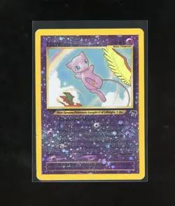 DOUBLE SWIRL 2001 Pokemon Southern Islands Mew Promo 1/18 Reverse Holo Foil WOTC - Image 1