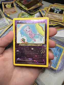 DOUBLE SWIRL 2001 Pokemon Southern Islands Mew Promo 1/18 Reverse Holo Foil WOTC - Image 3