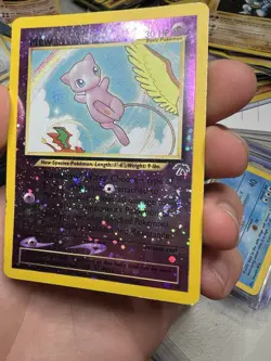 DOUBLE SWIRL 2001 Pokemon Southern Islands Mew Promo 1/18 Reverse Holo Foil WOTC - Image 4