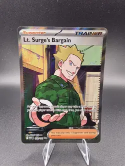 Pokemon TCG Lt. Surge's Bargain 170/132 - Image 1