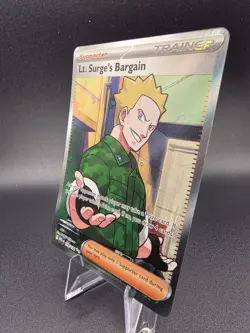 Pokemon TCG Lt. Surge's Bargain 170/132 - Image 2