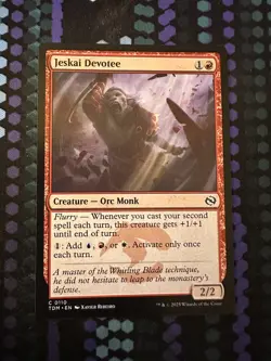 MAGIC THE GATHERING MTG TARKIR DRAGONSTORM JESKAI DEVOTEE (#1) - Image 1