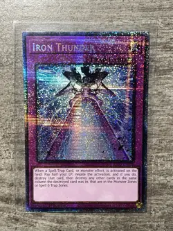 Iron Thunder (Starlight Rare) RA05-EN079 Starlight Rare Yu-Gi-Oh Near Mint - Image 1