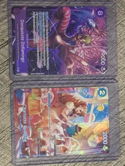 One Piece Card Game Holo Monkey D. Luffy, Gold Roger, Kuzan Card Lot (10) - Image 5