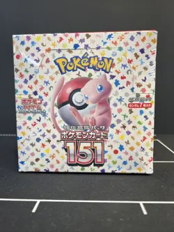 Pokemon 151 Japanese Booster Box Sealed with Shrink Wrap - Image 1