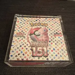 Pokemon SV2a 151 Japanese Booster Box Sealed 20 Packs + Acrylic Case 4521329346038 - Image 1