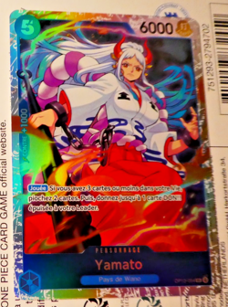 One Piece Card Game Carte Holo Yamato OP13-054 SR FR Mint - Image 1