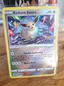 Radiant Eevee SWSH230 SWSH: Sword & Shield Promo Cards Holo Great Condition - Image 1