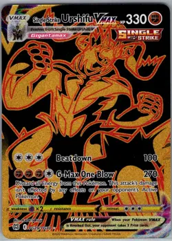 Single Strike Urshifu VMAX (Secret) TG29/TG30 Brilliant Stars Pokemon Card - NM - Image 1