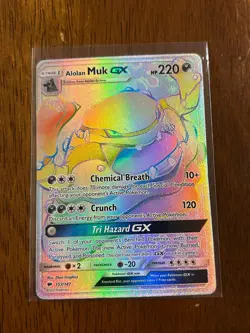 Alolan Muk GX 157/147 Burning Shadows - Pokemon Card - NM - Image 1
