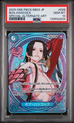 PSA 10 Boa Hancock EB03-026 SP SR Parallel ONE PIECE Card Heroines edition 2025 - Image 1