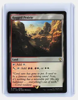 Rugged Prairie MTG Commander: FINAL FANTASY #417 Rare Dual Land - Image 1