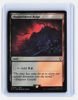 Shadowblood Ridge MTG Commander: FINAL FANTASY #421 Rare Dual Land - Image 1