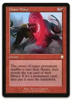 Chaos Warp (Retro Frame) Commander: the Brothers' War Regular - Image 1