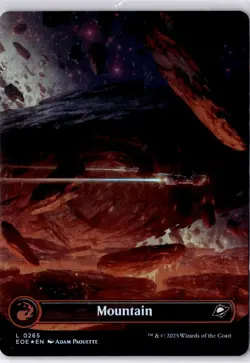 Mountain (0265) (Borderless) Edge of Eternities Foil NM L 0265 - Image 1