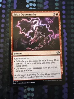 MTG Seize Opportunity - Tarkir: Dragonstorm (TDM) Common NM #119 - Image 1