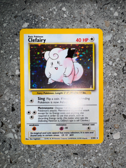 Pokemon TCG Cards Clefairy 5/102 Base Set Holo Rare NM - Image 4