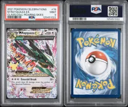 2021 Pokemon Celebrations Classic Collection #76 M Rayquaza EX PSA 9 - Image 3