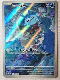 Mantyke 189/182 Pokemon TCG Paradox Rift Illustration Rare Mint Condition - Image 1