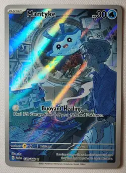 Mantyke 189/182 Pokemon TCG Paradox Rift Illustration Rare Mint Condition - Image 2