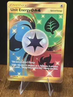 Unit Energy GRW Gold Secret Rare 170/156 Pokemon SM Ultra Prism - Image 1