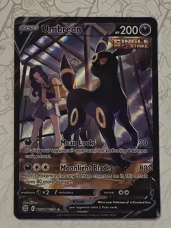 Pokemon TCG Umbreon v TG22/TG30 Brilliant Stars Alt Art - Image 1