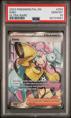 PSA 10 IONO 254/193 POKEMON 2023 PAL EN-PALDEA EVOLVED ULTRA RARE - Image 1