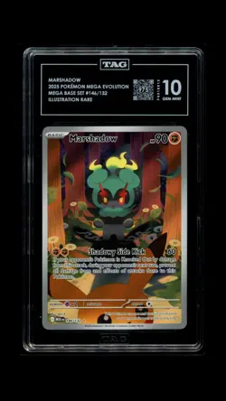 TAG 10 (975) MARSHADOW #146/132 POKEMON MEGA EVOLUTION - Image 1