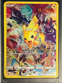 2023 Pokemon SWSH Crown Zenith Full Art Pikachu #160/159 PSA Gem Mint 10 - Image 4