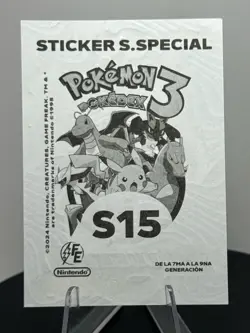 Lugia 249 Glitter Swirl Holo Foil 2024 Pokemon Blue Pokedex Sticker Vol3 #S15 - Image 2