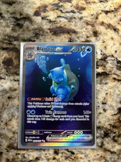 Pokemon Scarlet & Violet 151 TCG Blastoise EX 200/165 Sir Special Illustration - Image 1