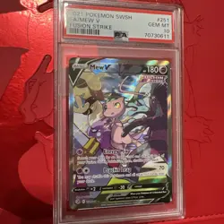 Mew V Full Art 2021 Pokemon Sword & Shield Fusion Strike #251 PSA10 - Image 1