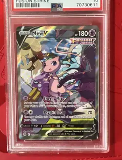 Mew V Full Art 2021 Pokemon Sword & Shield Fusion Strike #251 PSA10 - Image 4