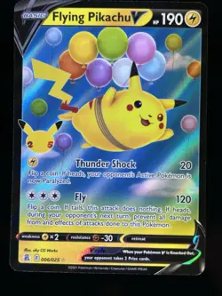 Pokemon TCG Flying Pikachu V 006/025 Celebrations Holo Ultra Rare NM - Image 1