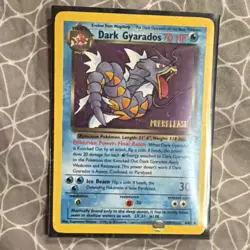 Pokemon TCG Dark Gyarados Prerelease Team Rocket Promo Holo 8/82 Stage 1 70 HP - Image 1