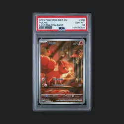 Pokemon Vulpix Illustration Rare 138/132 Me01: Mega Evolution Holo PSA 10 2025 - Image 1