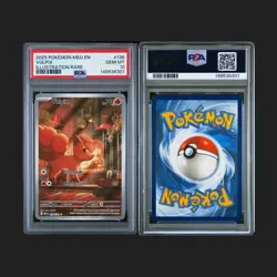 Pokemon Vulpix Illustration Rare 138/132 Me01: Mega Evolution Holo PSA 10 2025 - Image 3
