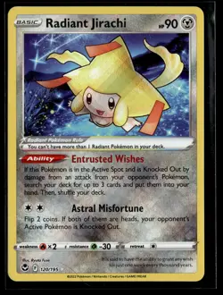Pokemon TCG SWSH12: Silver Tempest #120/195 Radiant Jirachi - Image 1