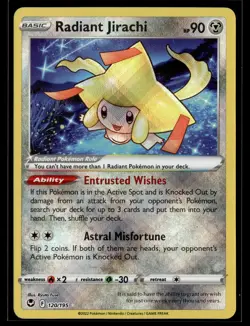 Pokemon TCG SWSH12: Silver Tempest #120/195 Radiant Jirachi - Image 1