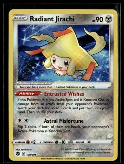 Pokemon TCG SWSH12: Silver Tempest #120/195 Radiant Jirachi - Image 1